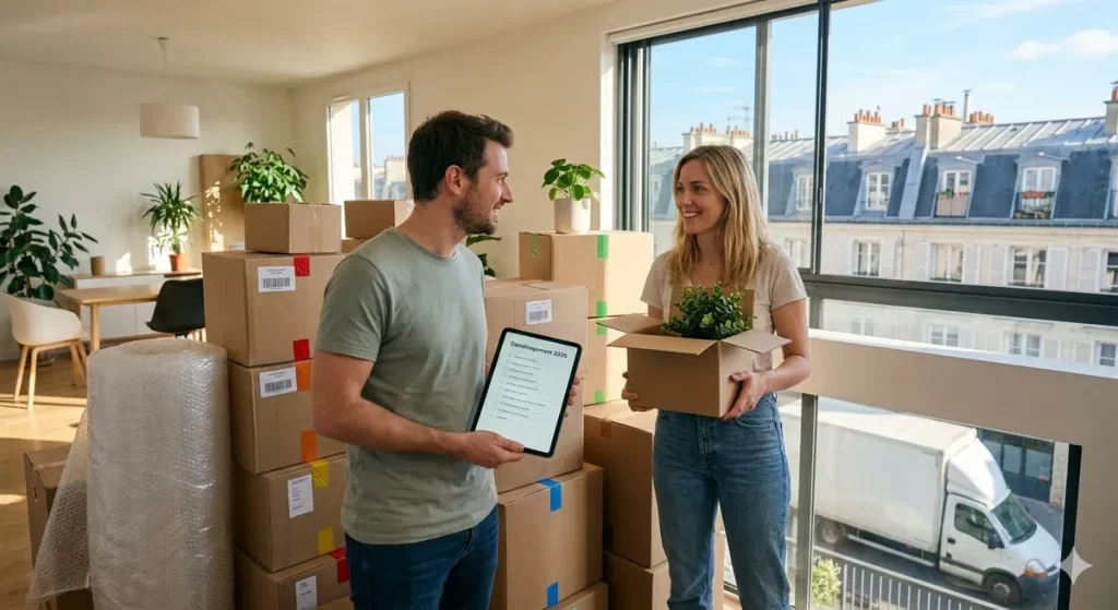 préparation d'un déménagement, checklist, cartons